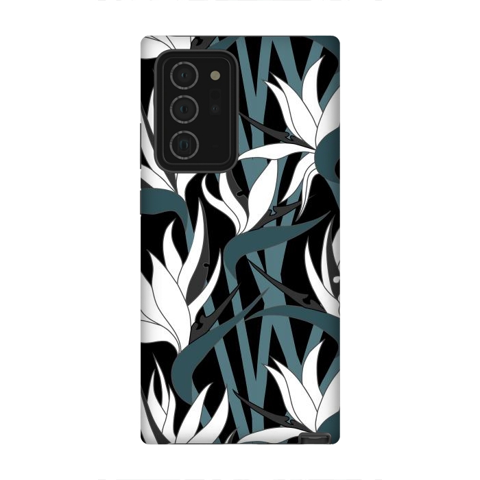 Galaxy Note 20 Ultra StrongFit Seamless Floral Pattern Plant Strelitzia G611 by Medusa GraphicArt