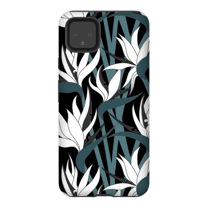 Pixel 4XL StrongFit Seamless Floral Pattern Plant Strelitzia G611 by Medusa GraphicArt