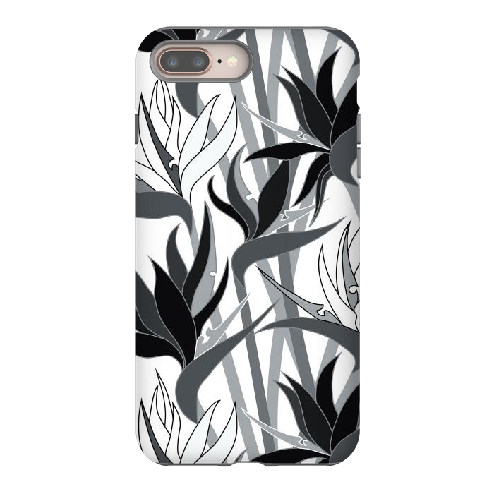 iPhone 7 plus StrongFit Seamless Floral Pattern Plant Strelitzia G613 by Medusa GraphicArt