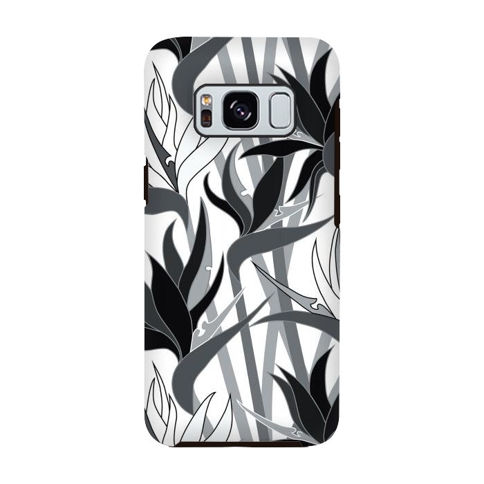 Galaxy S8 StrongFit Seamless Floral Pattern Plant Strelitzia G613 by Medusa GraphicArt