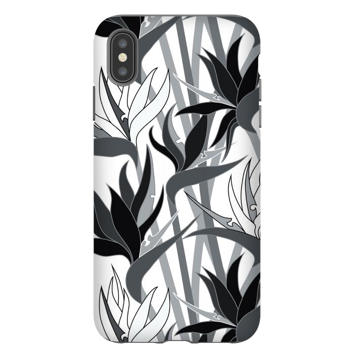iPhone Xs Max StrongFit Seamless Floral Pattern Plant Strelitzia G613 by Medusa GraphicArt