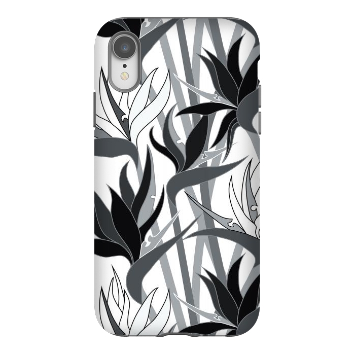 iPhone Xr StrongFit Seamless Floral Pattern Plant Strelitzia G613 by Medusa GraphicArt