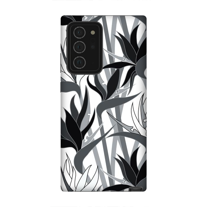 Galaxy Note 20 Ultra StrongFit Seamless Floral Pattern Plant Strelitzia G613 by Medusa GraphicArt