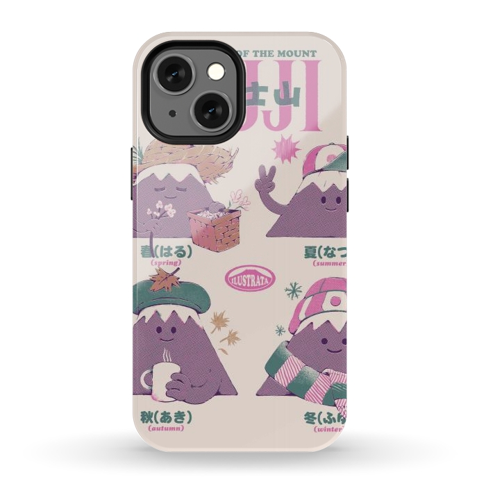 iPhone 12 mini StrongFit Fuji Seasons by Ilustrata