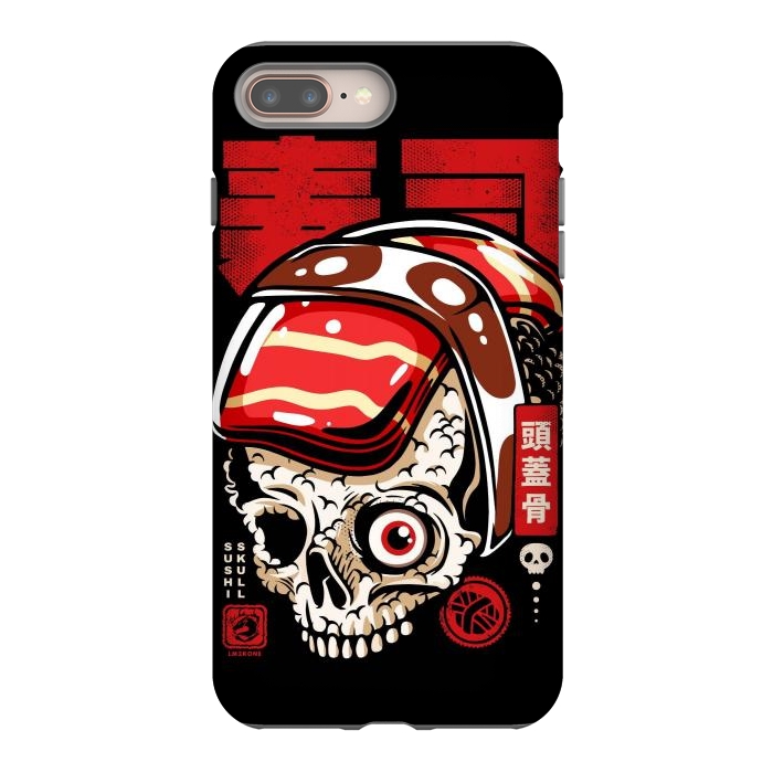 iPhone 7 plus StrongFit Skull Sushi by LM2Kone