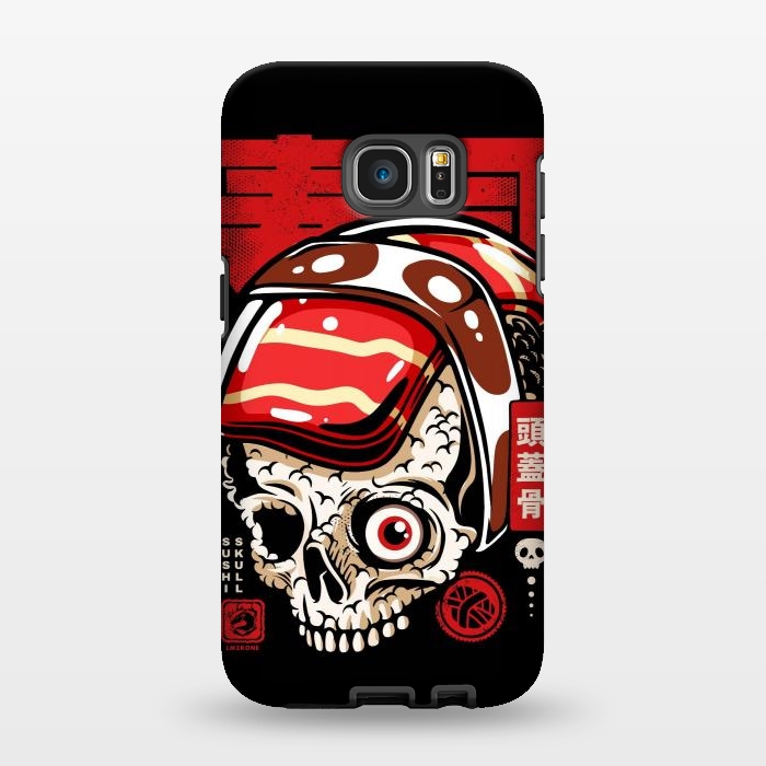 Galaxy S7 EDGE StrongFit Skull Sushi by LM2Kone