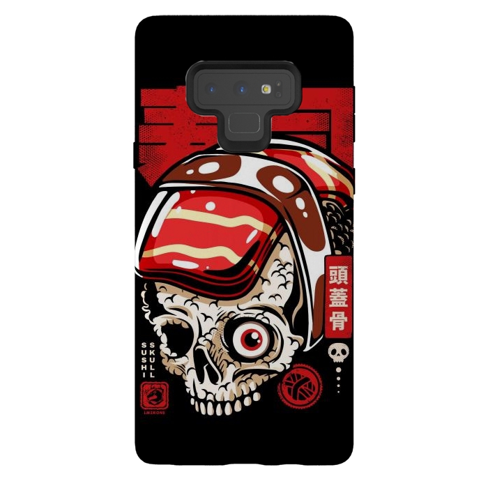Galaxy Note 9 StrongFit Skull Sushi by LM2Kone