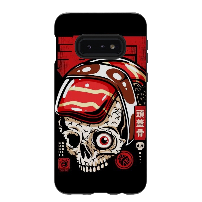 Galaxy S10e StrongFit Skull Sushi by LM2Kone