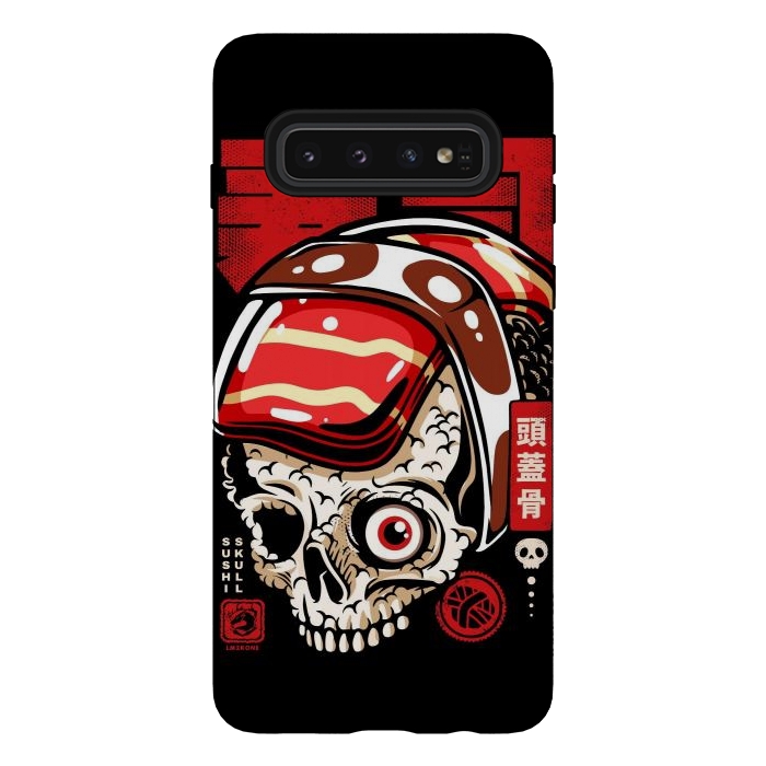 Galaxy S10 StrongFit Skull Sushi by LM2Kone