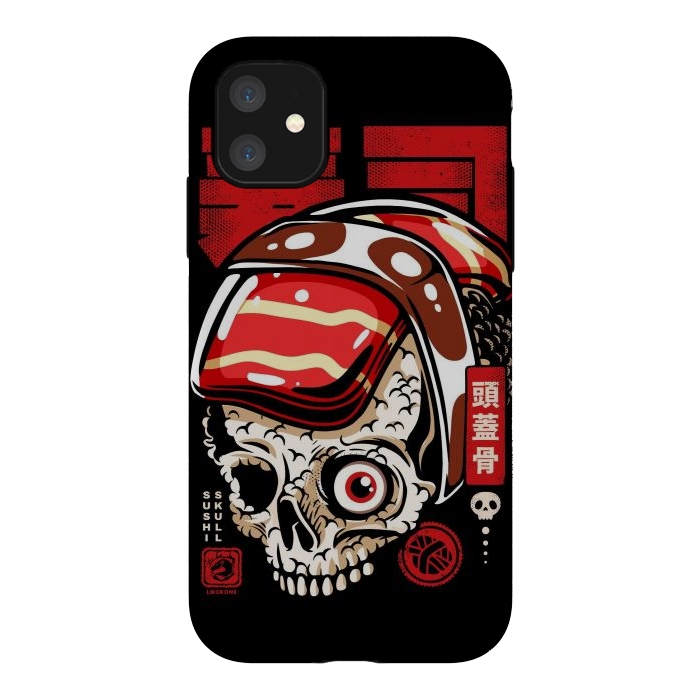 iPhone 11 StrongFit Skull Sushi by LM2Kone