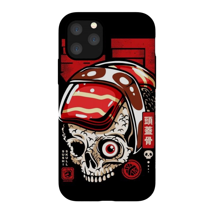 iPhone 11 Pro StrongFit Skull Sushi by LM2Kone