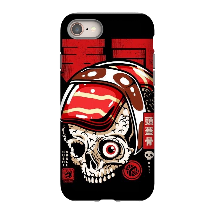 iPhone SE StrongFit Skull Sushi by LM2Kone
