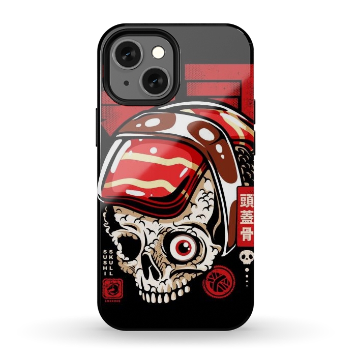iPhone 12 mini StrongFit Skull Sushi by LM2Kone