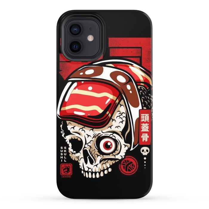 iPhone 12 StrongFit Skull Sushi by LM2Kone