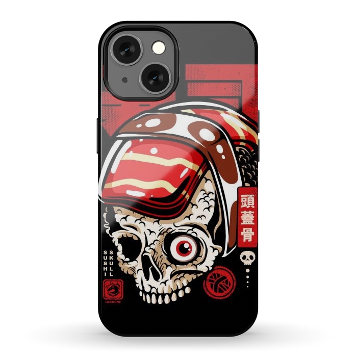 iPhone 13 StrongFit Skull Sushi by LM2Kone