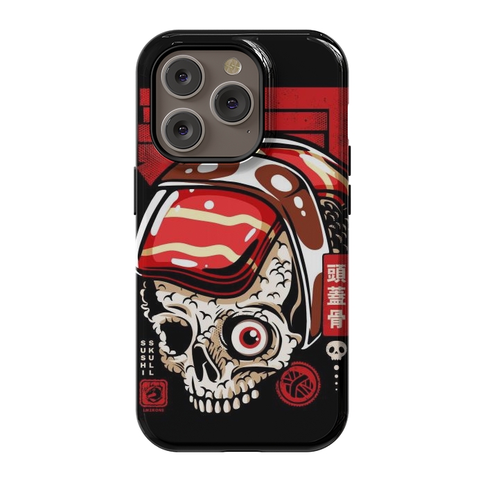 iPhone 14 Pro StrongFit Skull Sushi by LM2Kone