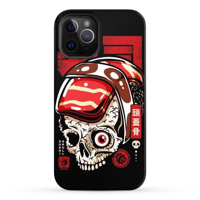 iPhone 12 Pro Max StrongFit Skull Sushi by LM2Kone