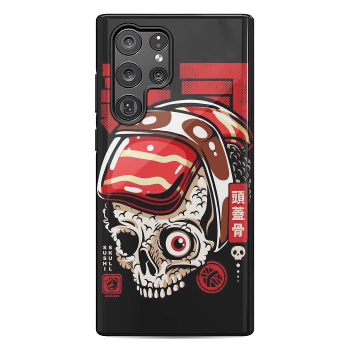 Galaxy S22 Ultra StrongFit Skull Sushi by LM2Kone