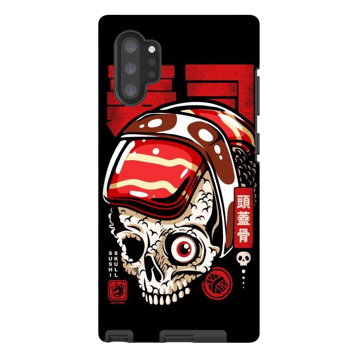 Galaxy Note 10 plus StrongFit Skull Sushi by LM2Kone