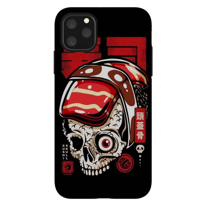 iPhone 11 Pro Max StrongFit Skull Sushi by LM2Kone