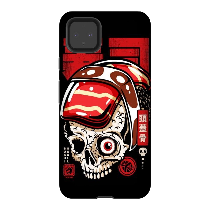 Pixel 4XL StrongFit Skull Sushi by LM2Kone
