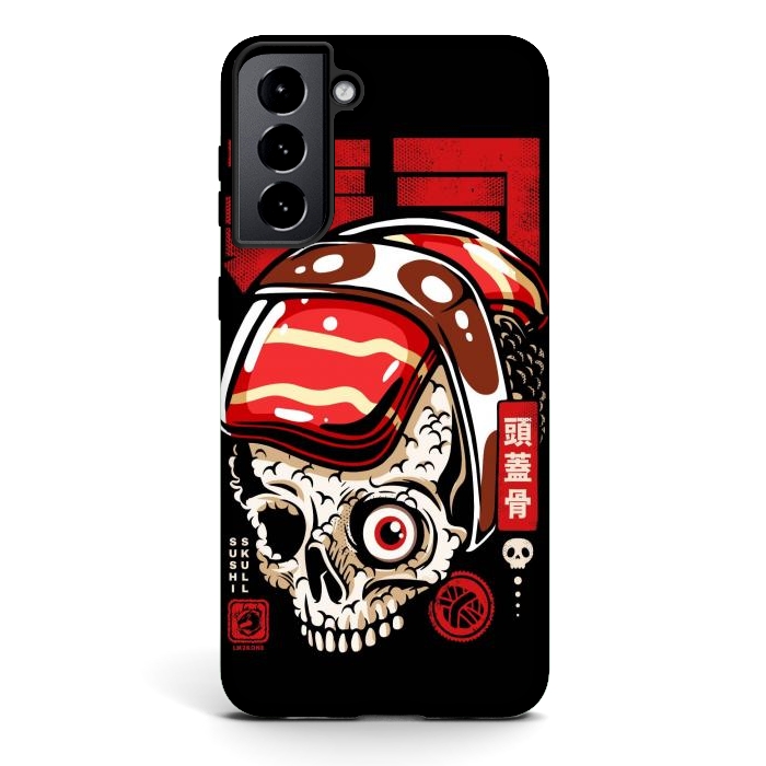 Galaxy S21 StrongFit Skull Sushi by LM2Kone