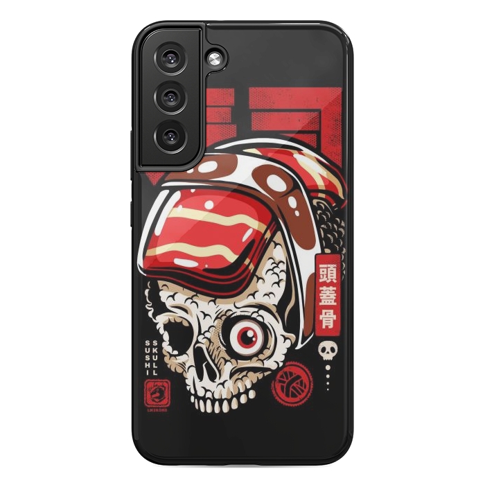 Galaxy S22 plus StrongFit Skull Sushi by LM2Kone