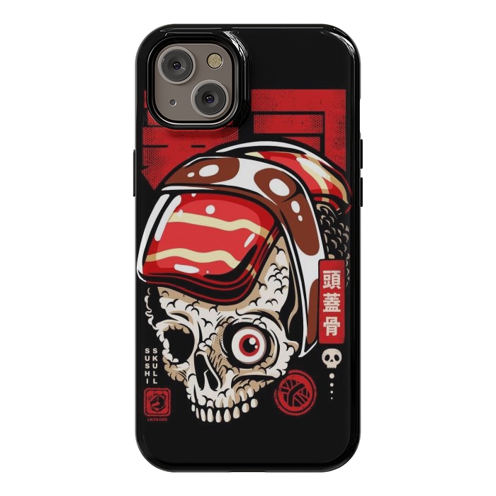 iPhone 14 Plus StrongFit Skull Sushi by LM2Kone