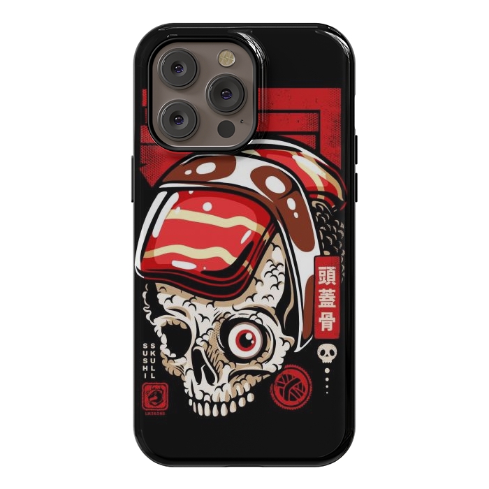 iPhone 14 Pro max StrongFit Skull Sushi by LM2Kone
