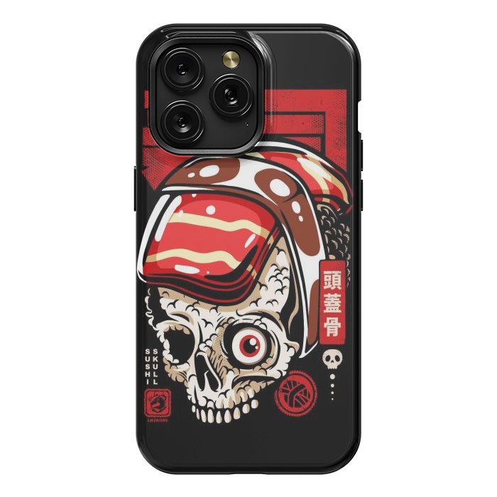 iPhone 15 Pro Max StrongFit Skull Sushi by LM2Kone