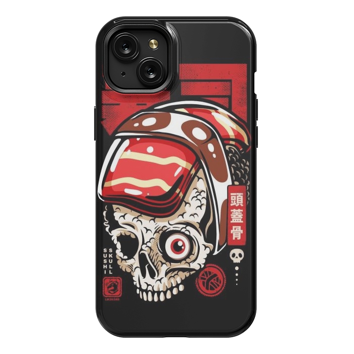 iPhone 15 Plus StrongFit Skull Sushi by LM2Kone