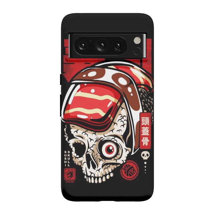 Pixel 8 Pro StrongFit Skull Sushi by LM2Kone