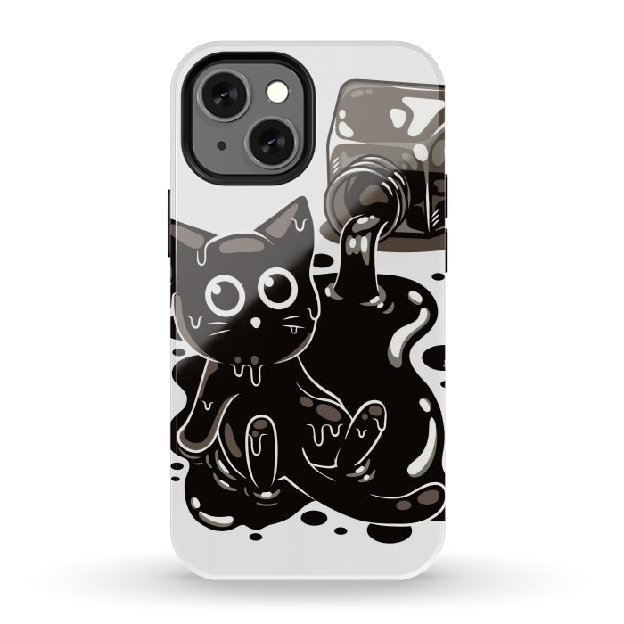 iPhone 12 mini StrongFit Ink Kitty by LM2Kone