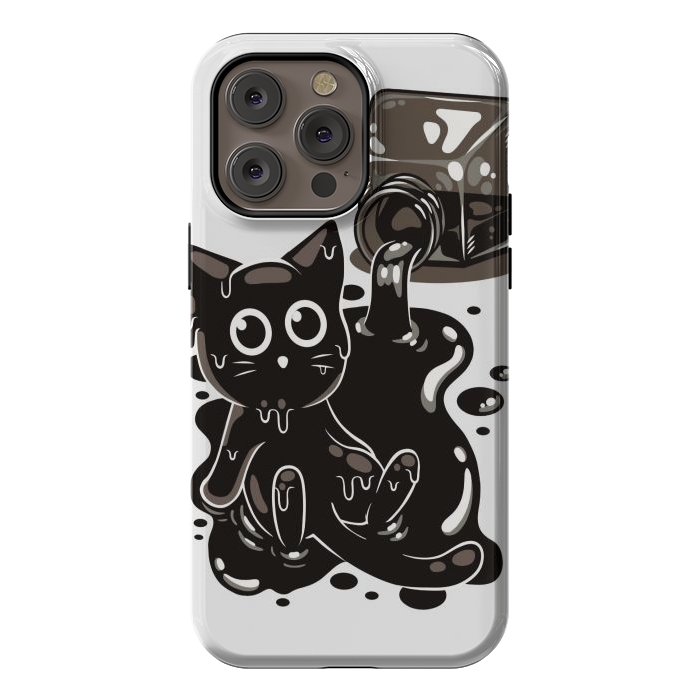 iPhone 14 Pro max StrongFit Ink Kitty by LM2Kone