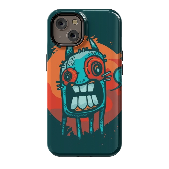 iPhone 14 StrongFit happy monster by Manuvila