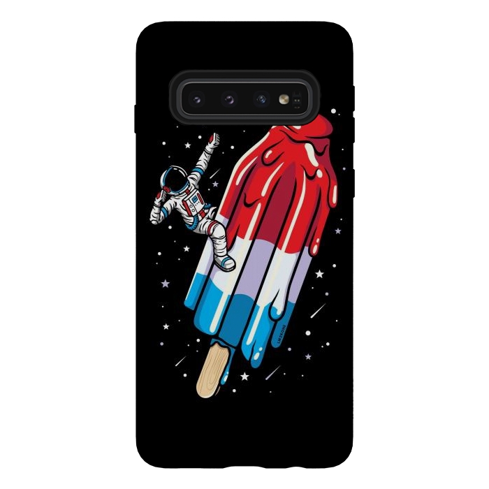 Galaxy S10 StrongFit USA Popsicle Astronaut by LM2Kone