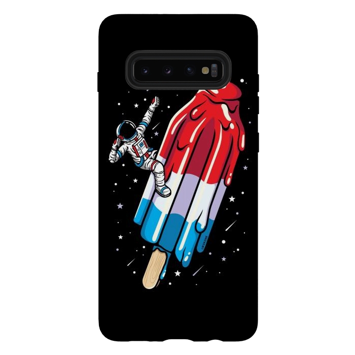 Galaxy S10 plus StrongFit USA Popsicle Astronaut by LM2Kone