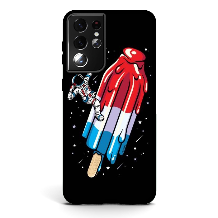 Galaxy S21 ultra StrongFit USA Popsicle Astronaut by LM2Kone