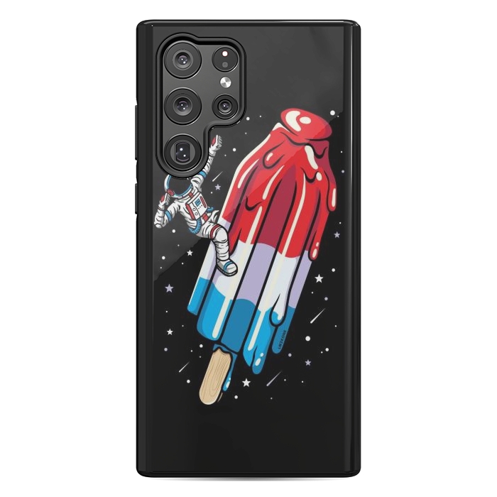 Galaxy S22 Ultra StrongFit USA Popsicle Astronaut by LM2Kone