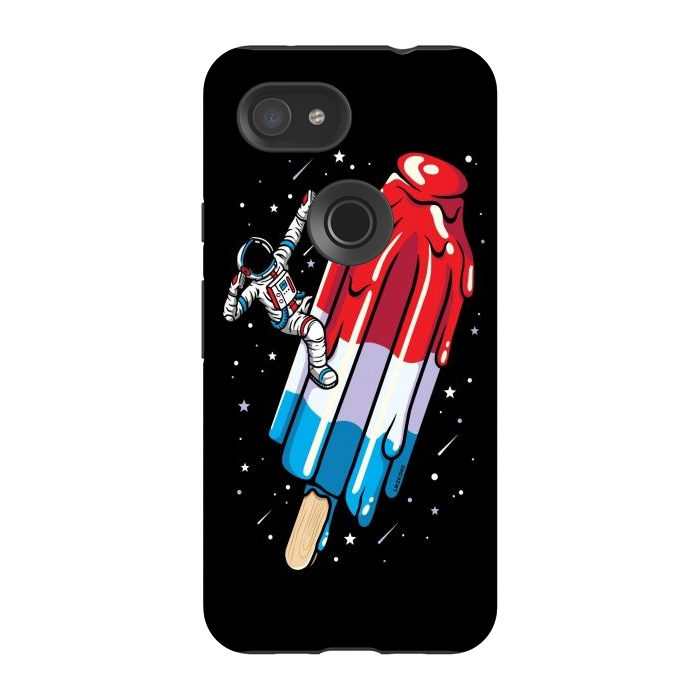 Pixel 3A StrongFit USA Popsicle Astronaut by LM2Kone