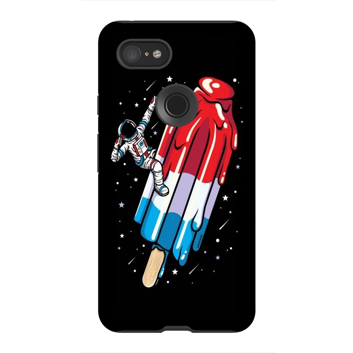 Pixel 3XL StrongFit USA Popsicle Astronaut by LM2Kone