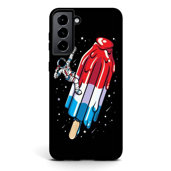 Galaxy S21 StrongFit USA Popsicle Astronaut by LM2Kone