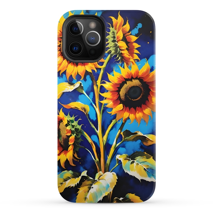 iPhone 12 Pro Max StrongFit Sunflowers 3 by Winston