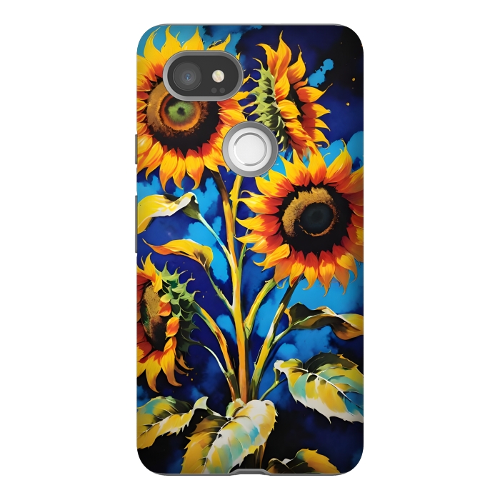 Pixel 2XL StrongFit Sunflowers 3 by Winston