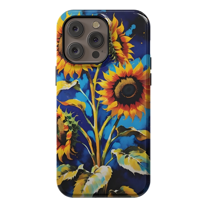 iPhone 14 Pro max StrongFit Sunflowers 3 by Winston