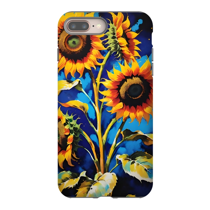 iPhone 7 plus StrongFit Sunflowers 3 by Winston