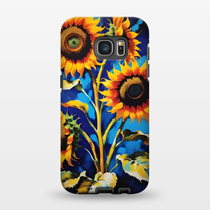 Galaxy S7 EDGE StrongFit Sunflowers 3 by Winston