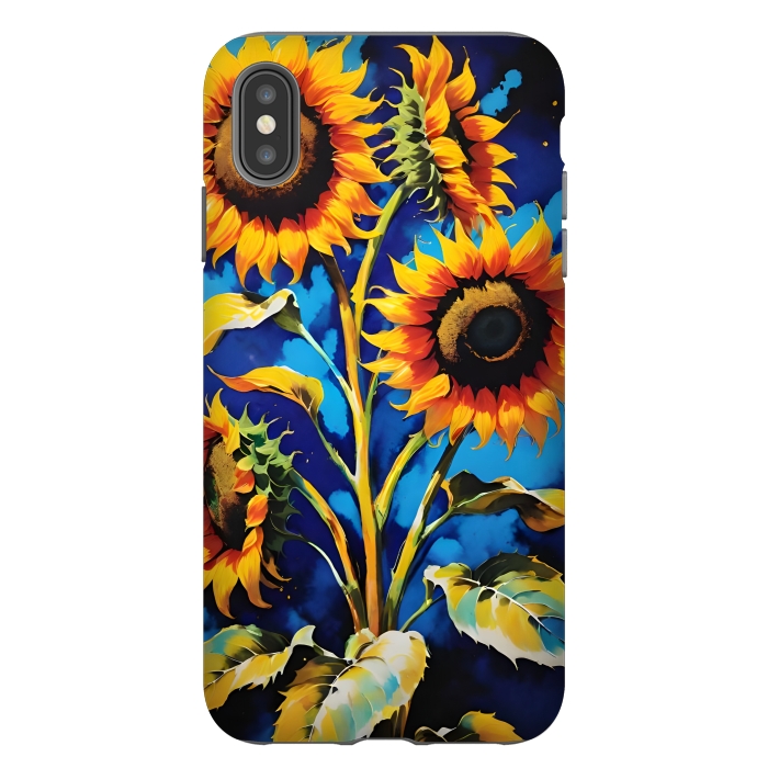 iPhone Xs Max StrongFit Sunflowers 3 by Winston