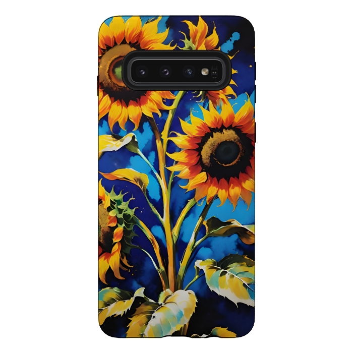 Galaxy S10 StrongFit Sunflowers 3 by Winston