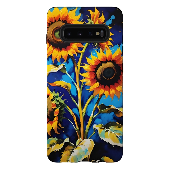 Galaxy S10 plus StrongFit Sunflowers 3 by Winston